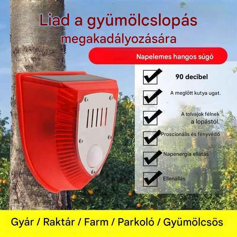 👏👏【✨Vásároljon 1-et, kap 1-et ingyen】 Napelemes biztonsági riasztólámpa