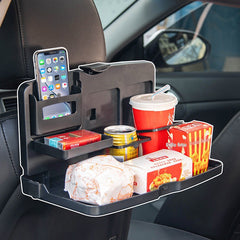 🚗Mesa de comedor pequeña para coche, mesa plegable con función de almacenamiento.
