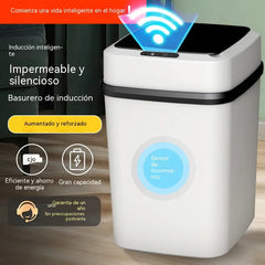 Papelera inteligente con sensor para uso doméstico