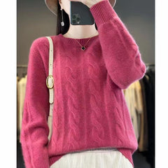 【S-3XL】 🤩Nuevo suéter de punto suave con cuello redondo y cuello redondo de invierno