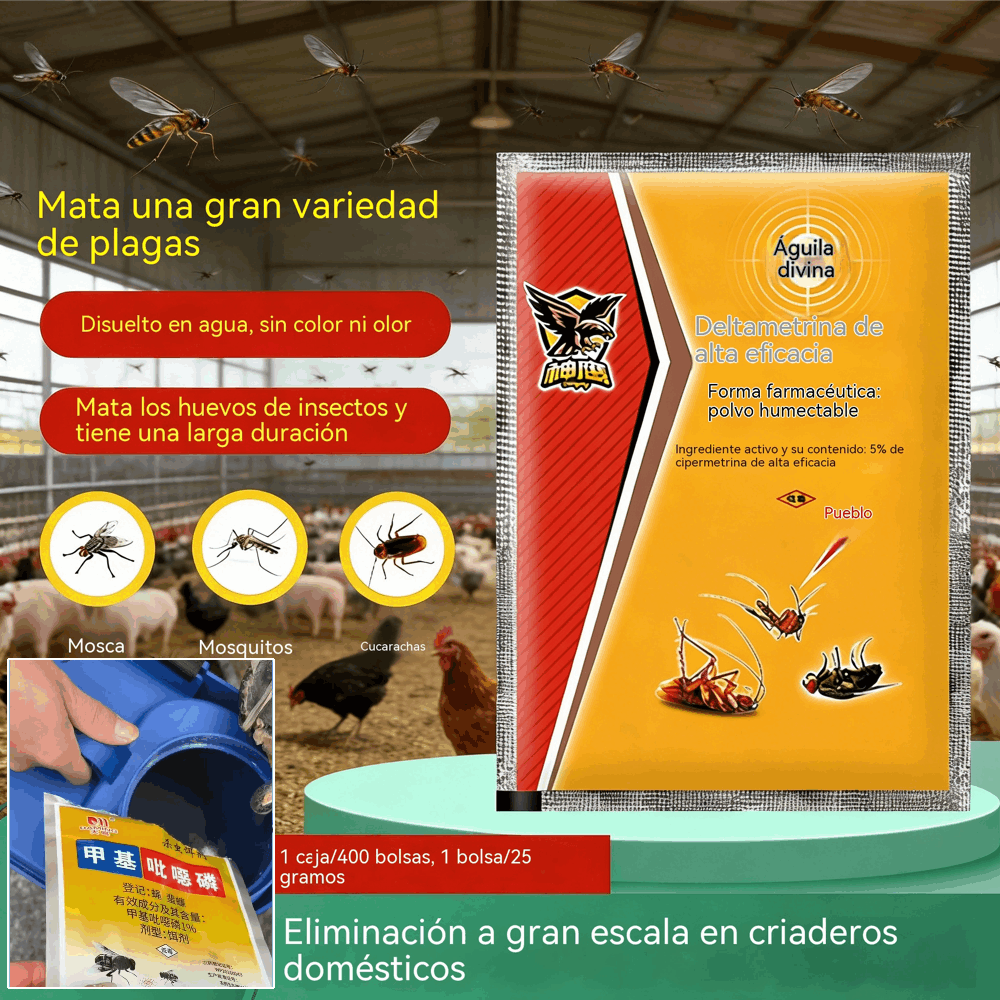 【5 PCS】Spray especial para matar mosquitos y moscas para granjas de cría