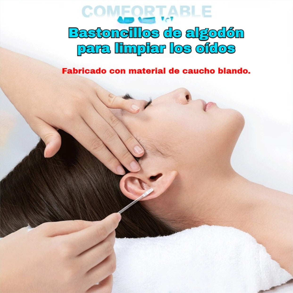 【Compra 1 y llévate 1 gratis】bastoncillos de algodón para limpiar los oídos, bastoncillos de algodón para eliminar el cerumen.