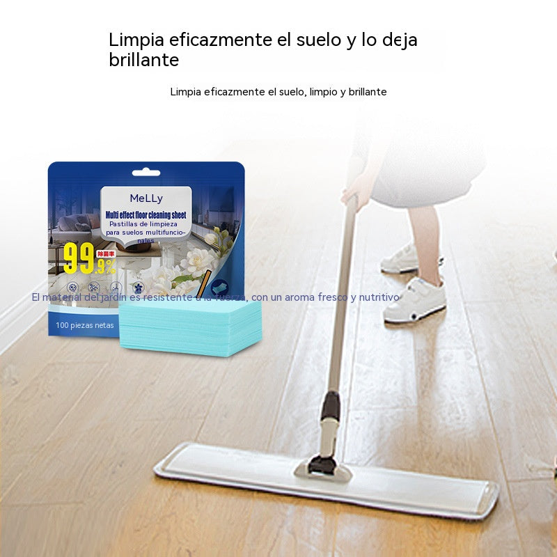 ✨【Compra 2 y llévate 2 gratis, 400 hojas en total】Limpiador de suelos multifuncional para el hogar: elimina manchas, es antibacteriano y deja una fragancia agradable.
