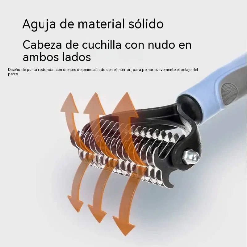 🐶【Compre 1 y obtenga 1 gratis，2 piezas】Cepillo de doble cara para el aseo de mascotas y la eliminación de pelo