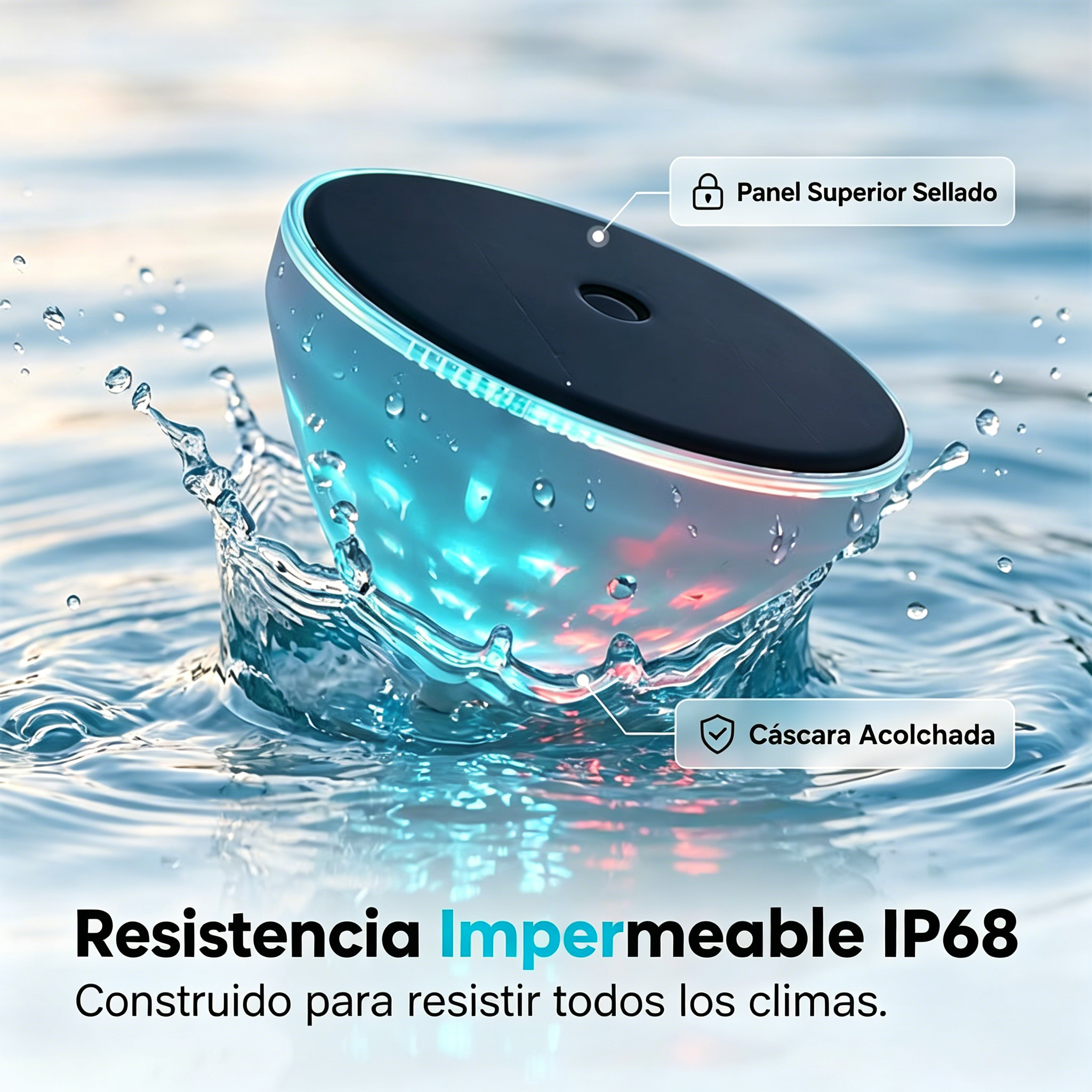 🌙 Lámpara Solar Flotante con Efecto de Peces – Ilumina tu piscina y jardín con magia sin cables ✨