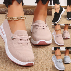 【36-41】Zapatos deportivos de mujer, zapatos planos, zapatos de mamá, zapatos de lona sin cordones
