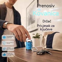📢📢 Kupi jedan, drugi dobivaš besplatno: 50 % popusta! ⏰ Prijenosni privjesak za ključeve s pretincem za kovanice