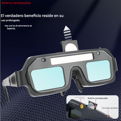 💥🔥🕶️ Gafas de soldadura con oscurecimiento automático, doble protección contra deslumbramiento y rayos UV.