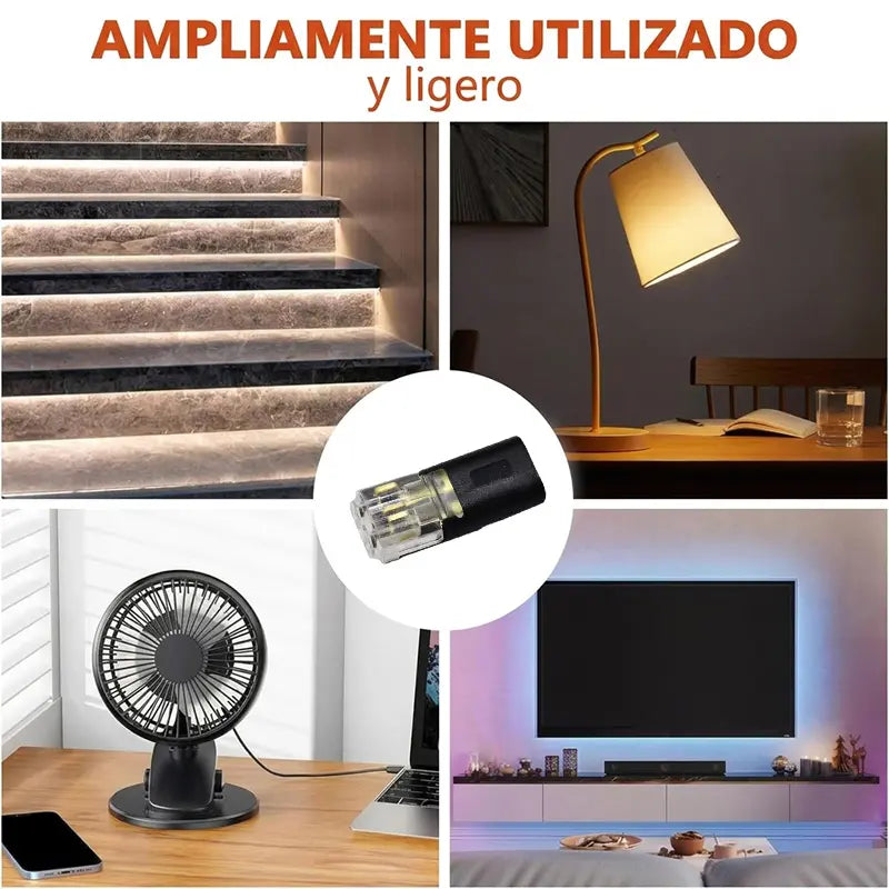 🥳 ¡50% de descuento! ⏰ 【1000 unidades en stock】 Conector de doble cable con hebilla de bloqueo, cierre de seguridad, antideslizante ⚡️