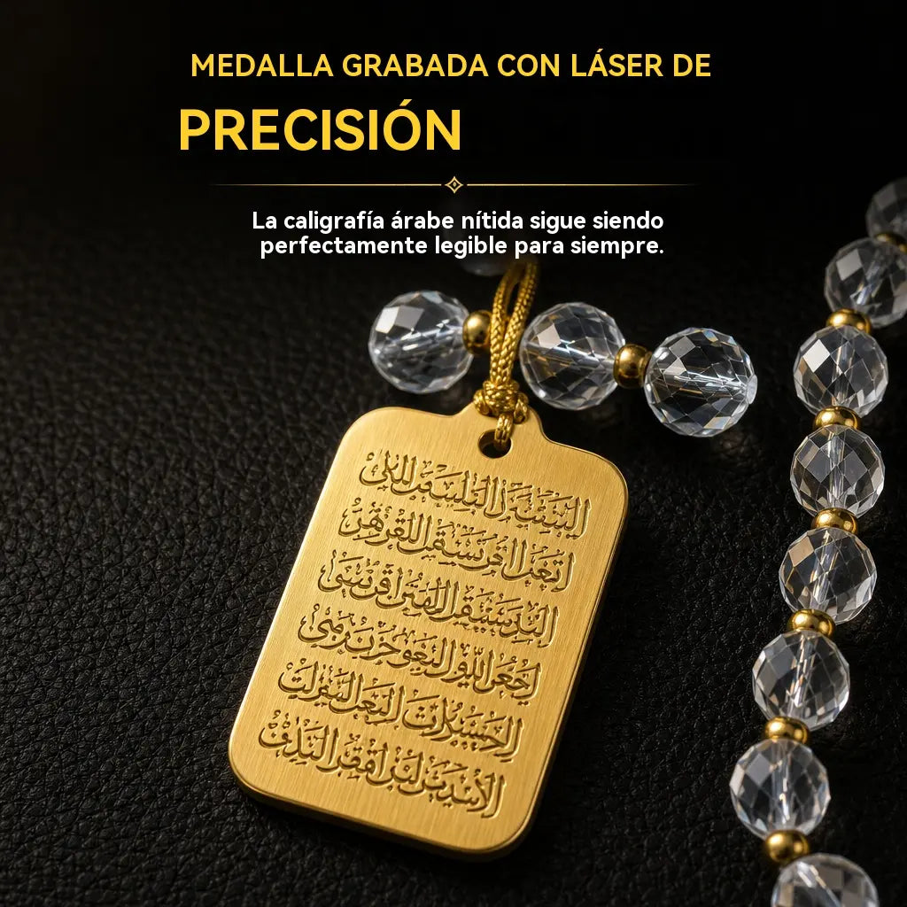 📢📢¡¡50% de descuento!! 💎✨Adorno colgante para coche: medallón árabe de acero inoxidable con cadena de cristal azul.