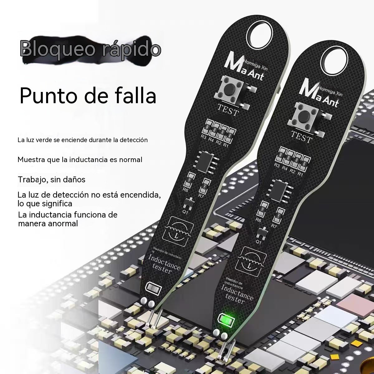 🔥【2 unidades por 25 euros】Detector de fallos de placa base inductivo de alta precisión: una herramienta importante para localizar y detectar fallos electromagnéticos en teléfonos móviles.