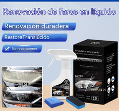 🚗💡Agente restaurador de faros de coche 180 ml + líquido de recubrimiento cerámico 10 ml