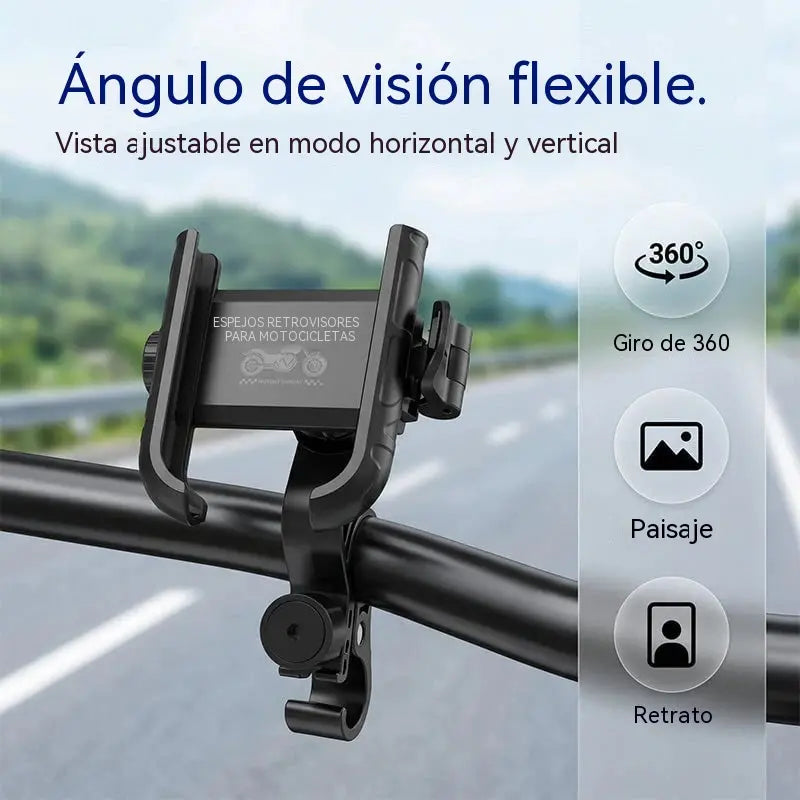 📢📢 ¡50% de descuento! 🚴‍♂️ Soporte para teléfono de liberación rápida para motocicleta/bicicleta – con cierre de seguridad y acolchado a prueba de golpes 📱