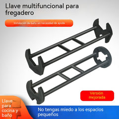 （🔥2 piezas：Llave multifuncional: Modelo A + Modelo B）Llave multifuncional para lavabo de baño, para prueba, reparación e instalación.