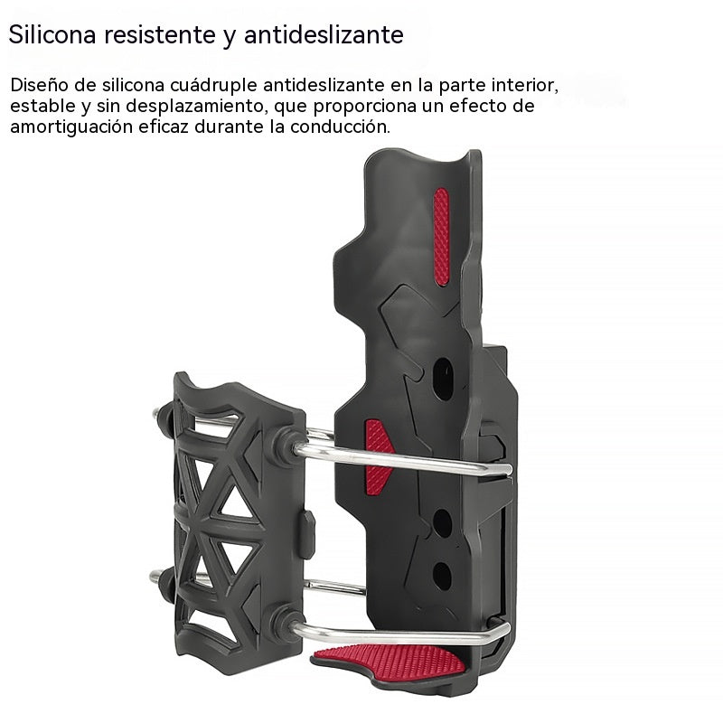 🚴🏍️💧 Portabidón Universal Ajustable para Bicicleta y Motocicleta – Giro 360° y Súper Resistente 🔥49% OFF