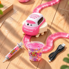 🚗🎨 Coche de Pista Automático con Slime, Juguete Interactivo que Sigue Líneas y Crea Circuitos Infinitos, Ideal para Regalo 🎁