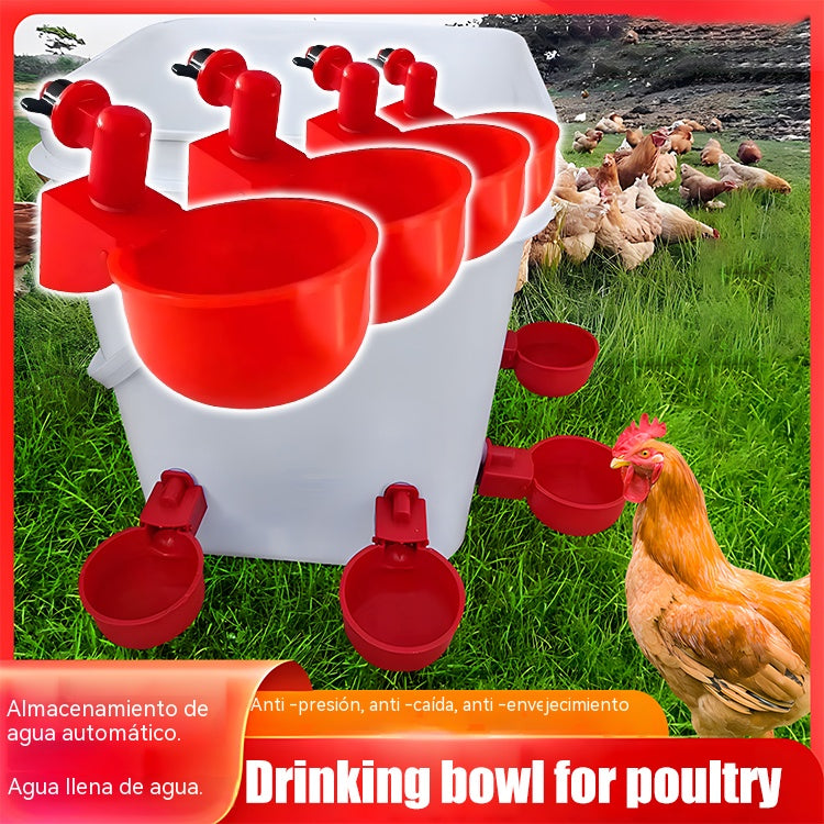🐔【10 piezas】Bol de agua automático para aves de corral, sin necesidad de alimentación manual