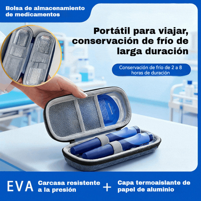 🔥Caja refrigeradora para insulina - Bolsa portátil para almacenar medicamentos