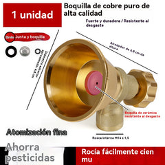 💦Boquilla de Riego Ajustable de Latón para Pulverizador Agrícola 🌾