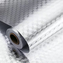 【60cm*10m】🛡️ Lámina Adhesiva de Aluminio Removible – Antigrasa, Resistente al Calor y Fácil de Limpiar