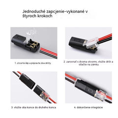 🥳 50% zľava! ⏰ 【1000 kusov skladom】Konektor kábla bez odizolovania, s uzamykateľnou prackou, bezpečným uzáverom a protišmykovou úpravou ⚡️