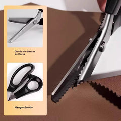 ✂️【Compra 1 y llévate 1 gratis】 Tijeras de coser dentadas, tijeras domésticas redondeadas hechas a mano