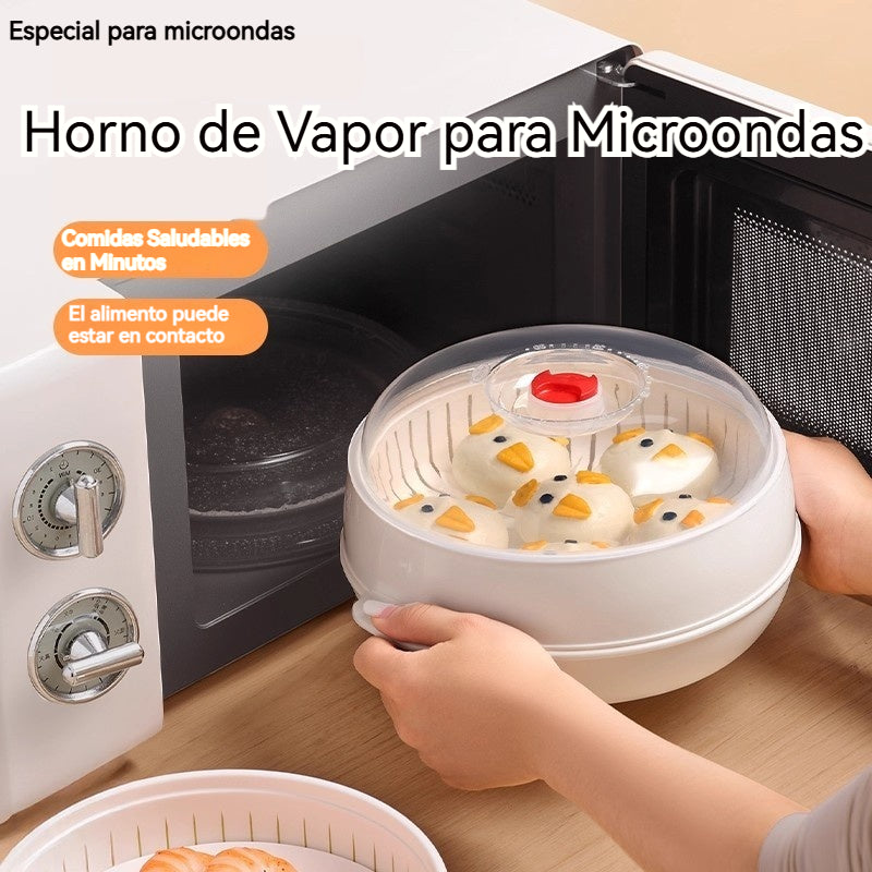 🔥🔥 ¡Oferta Especial! 🍲 Horno de Vapor para Microondas – Comidas Saludables en Minutos ✨