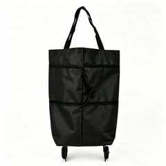 🛒 Carrito de Compras Plegable 2 en 1 – Bolsa con Ruedas y Asa Ajustable, Ligero y Portátil para Llevar al Hombro 🎒