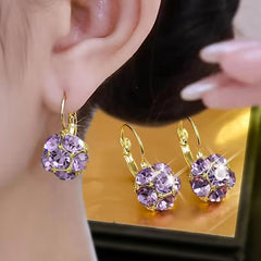 【Compra uno y llévate otro gratis】💎 Pendientes de cristal brillantes: deslumbrantes y elegantes, con un encanto irresistible.