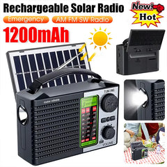 💥50% sleva!!🏕️Multifunkční přenosné rádio, AM rádio, pevná karta Bluetooth, vícezónový zvuk