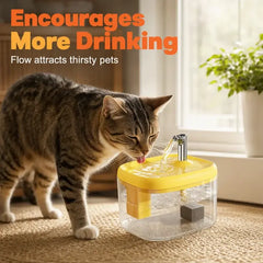 Dispensador de agua para mascotas ilent con cuenco de PET apto para alimentos 🐾 Agua fresca, fluida y perfecta para bebedores exigentes ✨
