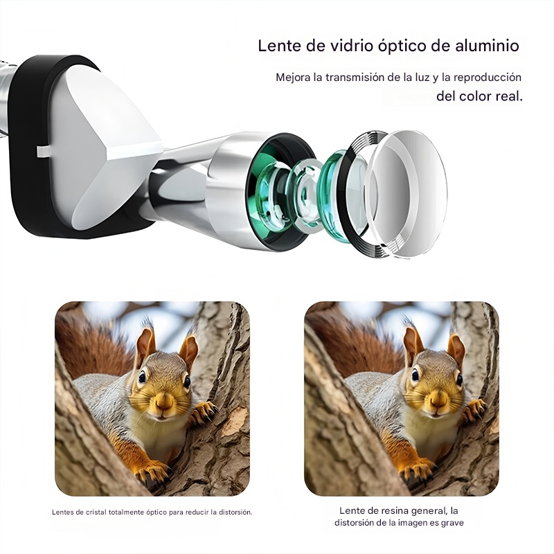 🔭Mini telescopio monocular para teléfono – Telescopio monocular portátil para viajes y observación