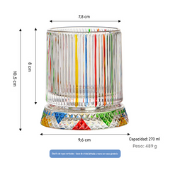 🥃【270ml】💎Vaso de whisky giratorio 360°, vaso de licor antiestrés pintado
