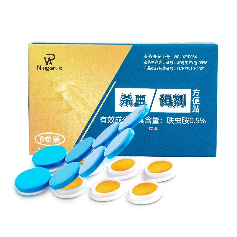 💥🔥【5 cajas con 40 cápsulas】 Parche de cebo de gel fuerte para matar cucarachas