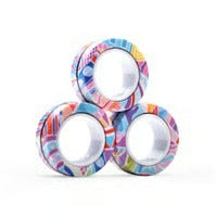 【3 piezas】🧲✨ Anillos Magnéticos Antiestrés – Relaja tu mente y mantén tus manos ocupadas 😌