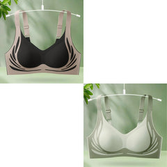【30%OFF】😍【Paquete de 2】Sujetador de una pieza sin aros para mujer ❤️【40-85KG】
