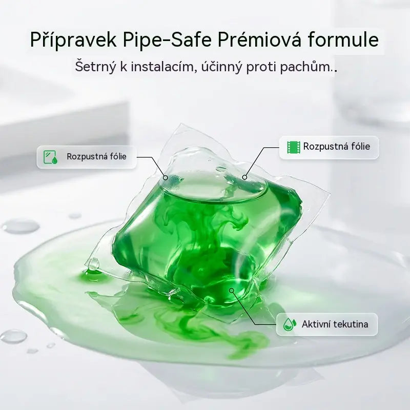 ✨【2 krabičky (celkem 100 kapslí)】Ve vodě rozpustné deodorizační kapsle, speciálně navržené k odstranění zápachu z odpadních trubek – ideální řešení pro prevenci šíření zápachu v koupelnách a kuchyních.