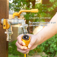 🚰 Grifo de doble salida, grifo de jardín exterior resistente a las heladas con interruptor independiente.