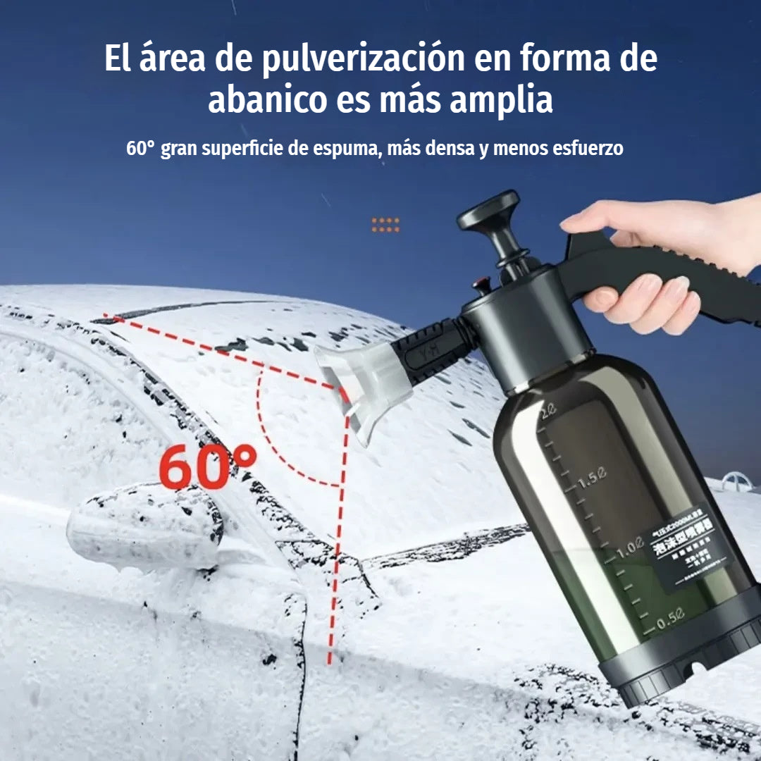 🚗 Pulverizador de espuma manual de alta presión con boquilla ajustable – ideal para coches, jardín y limpieza multiusos.