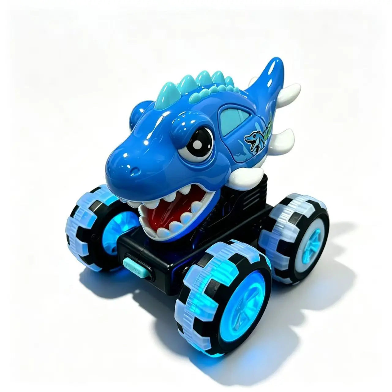 🦖🚗 Automobil s dinosaurima i funkcijom pokretanja pritiskom: laganim pritiskom kreće uz bljeskanje svjetala i zabavnu buku ✨🎮