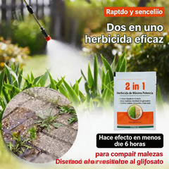 【3 Bolsas】🔥 Herbicida 2 en 1 Alta Eficacia | Actúa en 6 Horas Elimina Malas Hierbas Resistentes al Glifosato