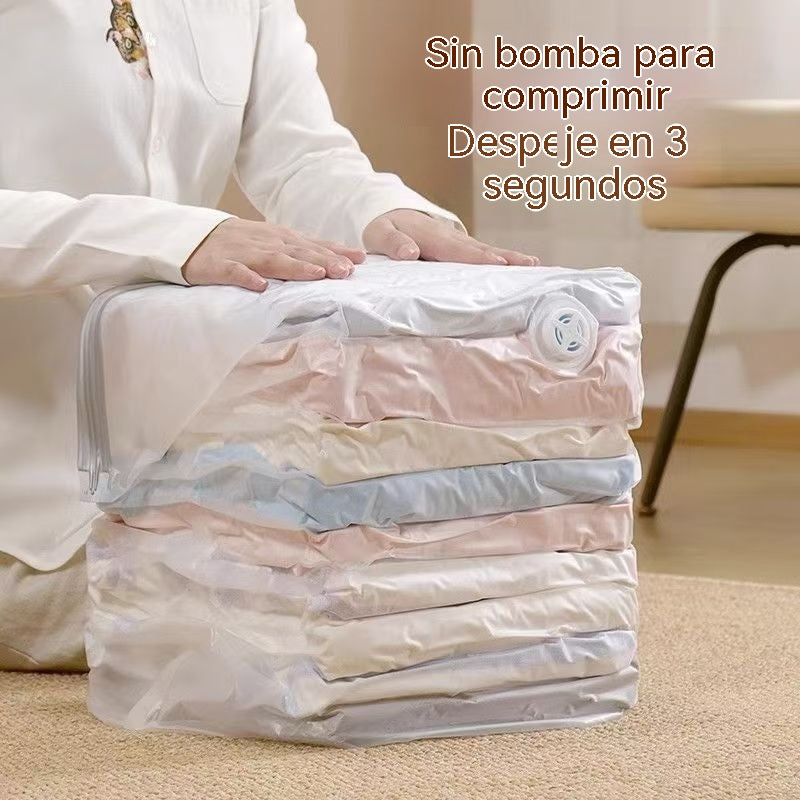 🔥¡ÚLTIMAS HORAS! Compra 1 y recibe 3 GRATIS 🎁 Bolsas al vacío sin bomba 💨 Ahorra hasta 80% de espacio y mantén tu ropa seca y protegida 🛏️👕
