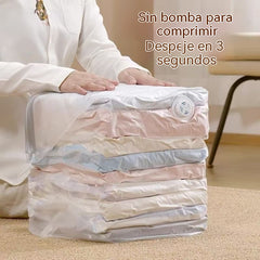 🔥¡ÚLTIMAS HORAS! Compra 1 y recibe 3 GRATIS 🎁 Bolsas al vacío sin bomba 💨 Ahorra hasta 80% de espacio y mantén tu ropa seca y protegida 🛏️👕