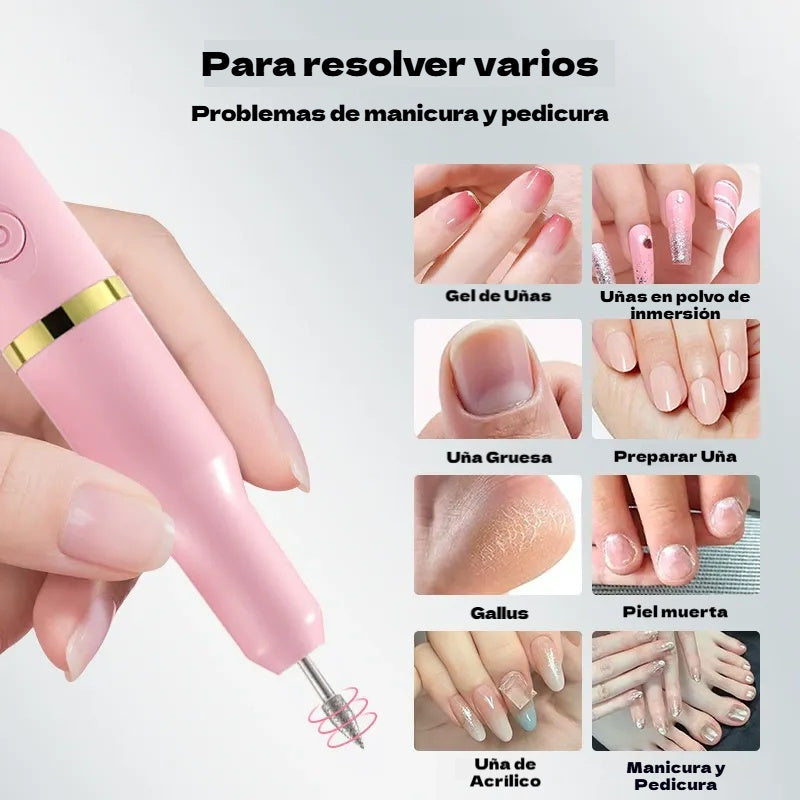 ✨💅Lima eléctrica para uñas para eliminar el esmalte y la piel muerta.