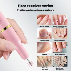 ✨💅Lima eléctrica para uñas para eliminar el esmalte y la piel muerta.