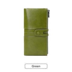 ❤️【35%OFF】💰 Cartera para teléfono móvil hecha a mano antirrobo de cuero genuino para mujer de nuevo estilo