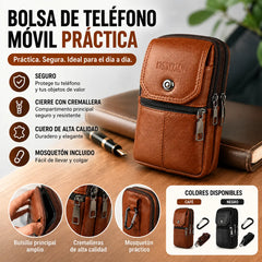 🔥Bolsa de teléfono multifuncional para hombre,Bolsa de cintura de gran capacidad para hombre