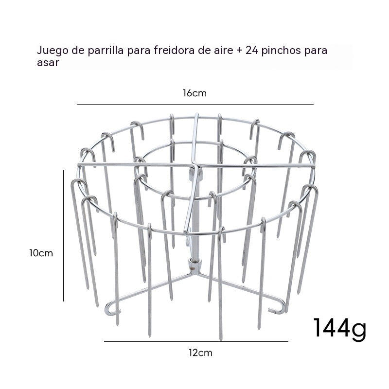 🔥Compre 1 y obtenga 1 gratis（2 juegos）✨Parrilla de acero inoxidable para brochetas🍢
