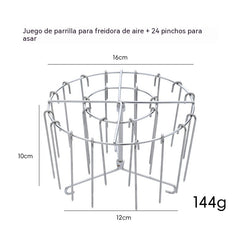 🔥Compre 1 y obtenga 1 gratis（2 juegos）✨Parrilla de acero inoxidable para brochetas🍢