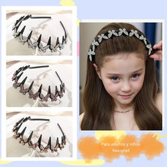 【4 piezas 】✨ Diademas Onduladas con Peine Antideslizante  – Sujeción Firme, Cómodas y Estilo Natural 💁‍♀️